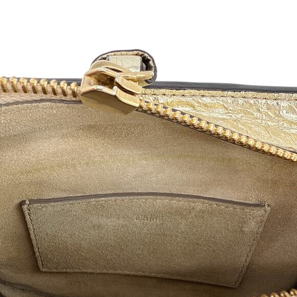 CHLOE Pixie Mini Convertible Belt Bag Metallic Gold - Picture 16 of 16